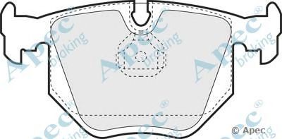 APEC BRAKING pad820 -  Комплект тормозных колодок, дисковый тормоз